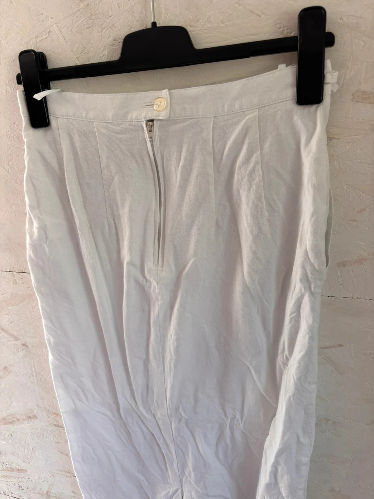 Falda larga fluida de lino y viscosa blanca Canda (C&A) Talla 38 (estimada) Muy buen estado – photo 12